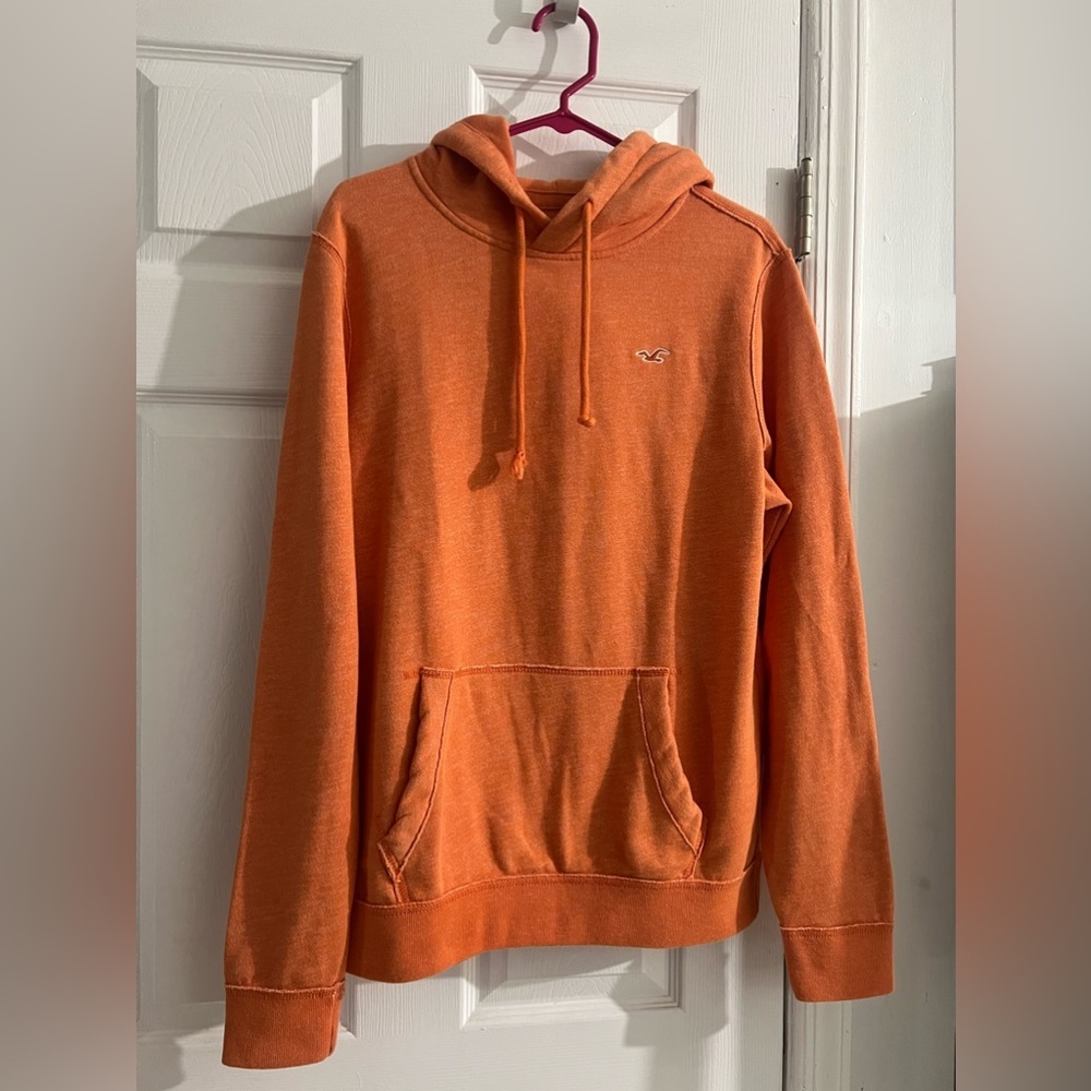 Hollister hoodie orange winter hood hoodie orange Hollister California 1922 - Picture 1 of 12